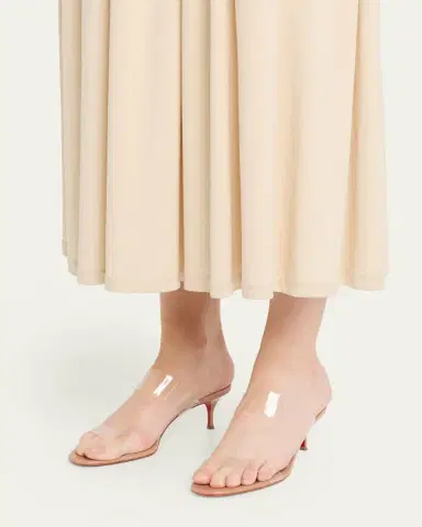 Christian Louboutin 55mm Just Nothing Clear Slide Sandals | Thumbnail 4 Christian Louboutin 55mm Just Nothing Clear Slide Sandals | Thumbnail 4