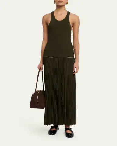 ALAÏA Le Bouledogue Bowling Shoulder Bag in Nubuck Leather | Thumbnail 5 ALAÏA Le Bouledogue Bowling Shoulder Bag in Nubuck Leather | Thumbnail 5