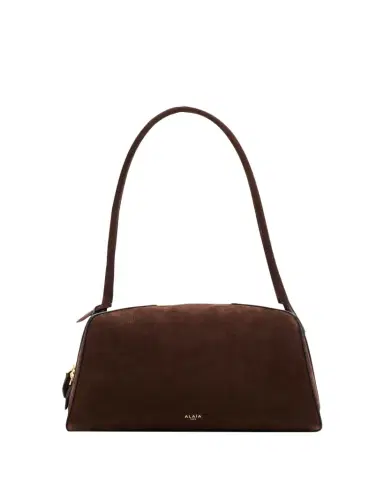 ALAÏA Le Bouledogue Bowling Shoulder Bag in Nubuck Leather | Thumbnail 1 ALAÏA Le Bouledogue Bowling Shoulder Bag in Nubuck Leather | Thumbnail 1