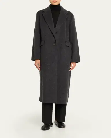 Vince Cashmere-Wool Single-Breasted Coat | Thumbnail 2 Vince Cashmere-Wool Single-Breasted Coat | Thumbnail 2