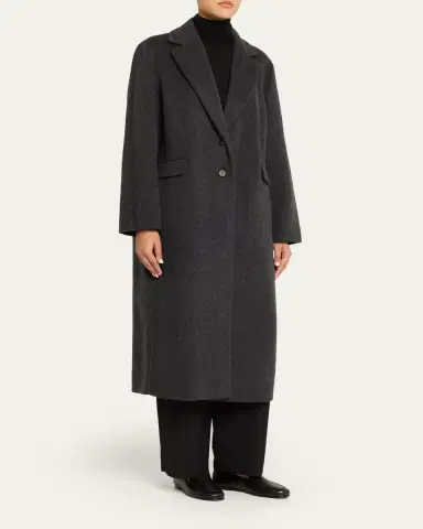 Vince Cashmere-Wool Single-Breasted Coat | Thumbnail 4 Vince Cashmere-Wool Single-Breasted Coat | Thumbnail 4