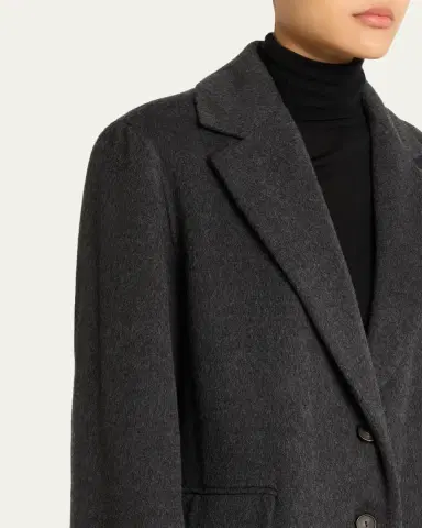 Vince Cashmere-Wool Single-Breasted Coat | Thumbnail 5 Vince Cashmere-Wool Single-Breasted Coat | Thumbnail 5
