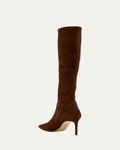 Stuart Weitzman Stuart Power Suede Stiletto Knee Boots | Thumbnail 8 Stuart Weitzman Stuart Power Suede Stiletto Knee Boots | Thumbnail 8