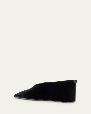 Alaïa Cube Velvet Wedge Mules | Thumbnail 2 Alaïa Cube Velvet Wedge Mules | Thumbnail 2