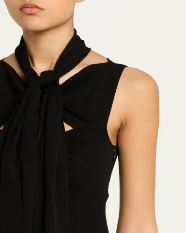 Alaïa Fluid Jersey Bow Dress | Thumbnail 5 Alaïa Fluid Jersey Bow Dress | Thumbnail 5