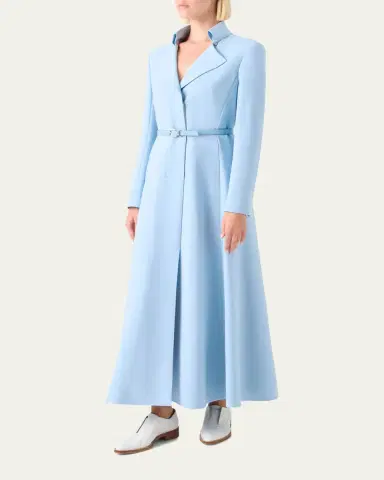 Akris Belted Wool Double-Face Dress | Thumbnail 4 Akris Belted Wool Double-Face Dress | Thumbnail 4