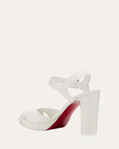 Christian Louboutin 100mm Cora Leather Sandals | Thumbnail 4 Christian Louboutin 100mm Cora Leather Sandals | Thumbnail 4