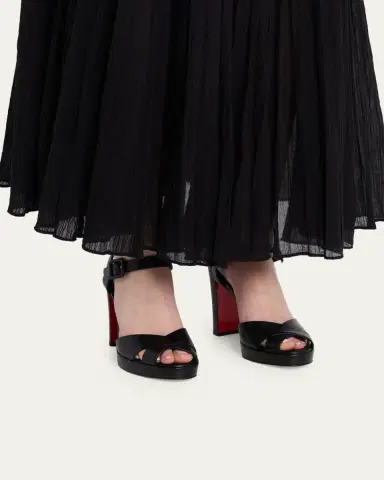 Christian Louboutin 100mm Cora Leather Sandals | Thumbnail 6 Christian Louboutin 100mm Cora Leather Sandals | Thumbnail 6
