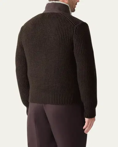 Mackage Men's Jonathan Mixed-Media Shearling Jacket | Thumbnail 3 Mackage Men's Jonathan Mixed-Media Shearling Jacket | Thumbnail 3