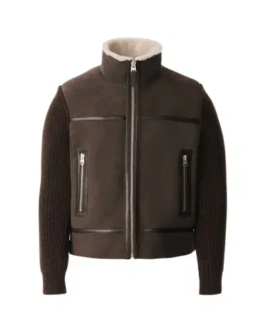 Mackage Men's Jonathan Mixed-Media Shearling Jacket | Thumbnail 1 Mackage Men's Jonathan Mixed-Media Shearling Jacket | Thumbnail 1
