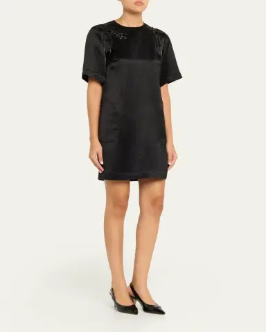 Jason Wu Collection Embellished Applique Mini Shift Dress | Thumbnail 4 Jason Wu Collection Embellished Applique Mini Shift Dress | Thumbnail 4