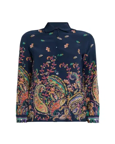 Etro Floral Paisley Silk Button-Front Shirt | Thumbnail 1 Etro Floral Paisley Silk Button-Front Shirt | Thumbnail 1