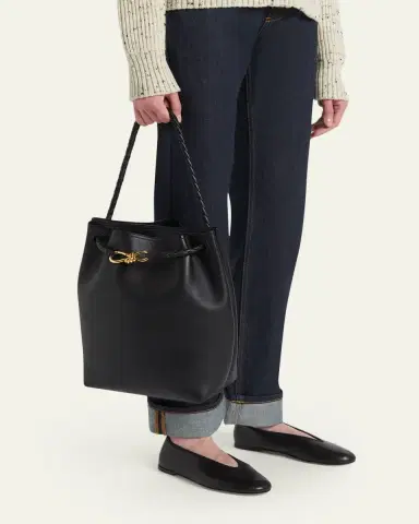 Bottega Veneta Borsa Leather Shoulder Bag | Thumbnail 6 Bottega Veneta Borsa Leather Shoulder Bag | Thumbnail 6