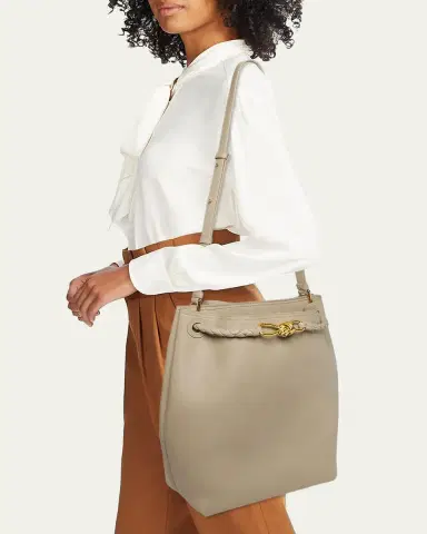 Bottega Veneta Borsa Leather Shoulder Bag | Thumbnail 10 Bottega Veneta Borsa Leather Shoulder Bag | Thumbnail 10