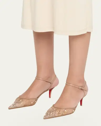 Christian Louboutin 60mm Miss Z Riviera Strass Mesh Pumps | Thumbnail 4 Christian Louboutin 60mm Miss Z Riviera Strass Mesh Pumps | Thumbnail 4