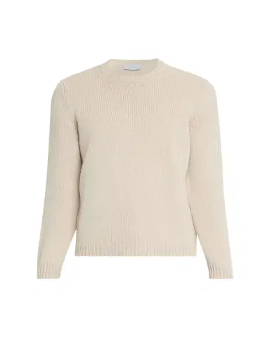 Anderson & Sheppard Men's Plain Knit Cashmere Crewneck Sweater | Thumbnail 1 Anderson & Sheppard Men's Plain Knit Cashmere Crewneck Sweater | Thumbnail 1
