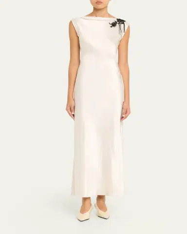 Jason Wu Collection Embellished Washed Twill Column Gown | Thumbnail 2 Jason Wu Collection Embellished Washed Twill Column Gown | Thumbnail 2