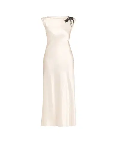 Jason Wu Collection Embellished Washed Twill Column Gown | Thumbnail 1 Jason Wu Collection Embellished Washed Twill Column Gown | Thumbnail 1