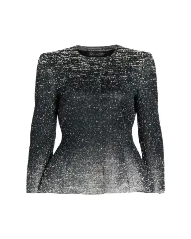 Oscar de la Renta Ombre Metallic Boucle Jacquard Single-Breasted Jacket | Thumbnail 1 Oscar de la Renta Ombre Metallic Boucle Jacquard Single-Breasted Jacket | Thumbnail 1