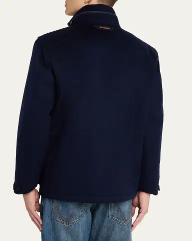 Sease Men's Uptown Padded Cashmere Parka Jacket | Thumbnail 3 Sease Men's Uptown Padded Cashmere Parka Jacket | Thumbnail 3