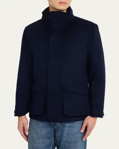 Sease Men's Uptown Padded Cashmere Parka Jacket | Thumbnail 4 Sease Men's Uptown Padded Cashmere Parka Jacket | Thumbnail 4