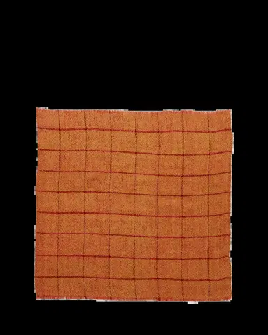 Anderson & Sheppard Men's Check Cashmere Pocket Square | Thumbnail 2 Anderson & Sheppard Men's Check Cashmere Pocket Square | Thumbnail 2