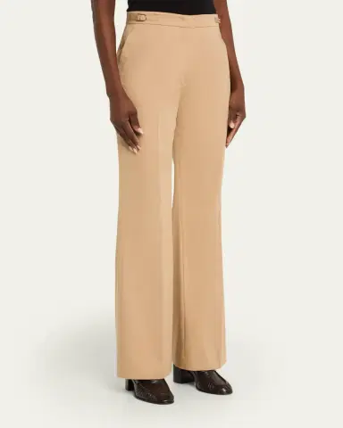 Gabriela Hearst Vesta Cotton Twill Flare Pants | Thumbnail 4 Gabriela Hearst Vesta Cotton Twill Flare Pants | Thumbnail 4