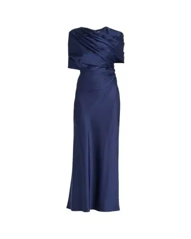 Stella McCartney Draped Capelet Satin Gown | Thumbnail 1 Stella McCartney Draped Capelet Satin Gown | Thumbnail 1