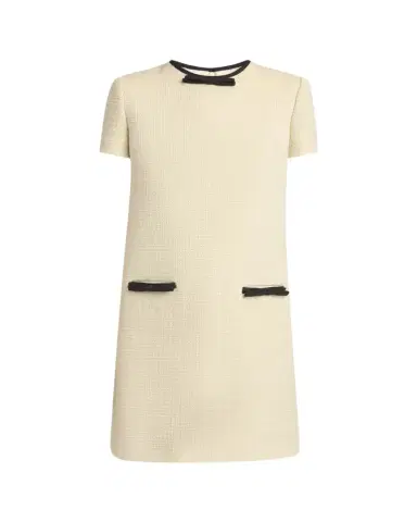 Valentino Garavani Bow Wool-Blend Tweed Mini Dress | Thumbnail 1 Valentino Garavani Bow Wool-Blend Tweed Mini Dress | Thumbnail 1