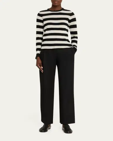 MAJESTIC FILATURES Machine Washable Cashmere Striped Pullover | Thumbnail 2 MAJESTIC FILATURES Machine Washable Cashmere Striped Pullover | Thumbnail 2