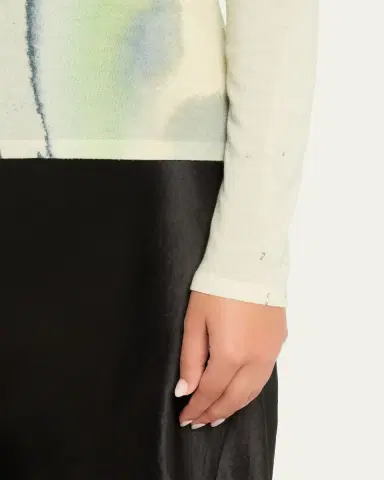 Jason Wu Collection Watercolor-Print Merino Wool Sweater | Thumbnail 5 Jason Wu Collection Watercolor-Print Merino Wool Sweater | Thumbnail 5
