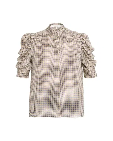FRAME The Houndstooth Silk Blouse | Thumbnail 1 FRAME The Houndstooth Silk Blouse | Thumbnail 1