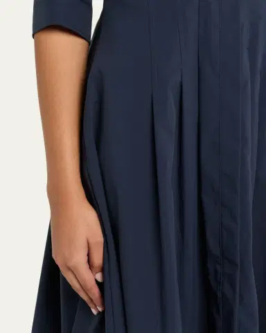 Simkhai Jazz Poplin Pintuck Midi Shirtdress | Thumbnail 9 Simkhai Jazz Poplin Pintuck Midi Shirtdress | Thumbnail 9