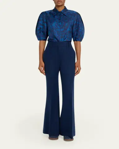 Gabriela Hearst Sansi Leaf-Print Silk Twill Top | Thumbnail 2 Gabriela Hearst Sansi Leaf-Print Silk Twill Top | Thumbnail 2