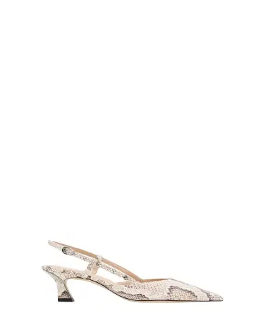 Stuart Weitzman 50mm Vinnie Snake-Embossed Leather Slingback Pumps | Thumbnail 1 Stuart Weitzman 50mm Vinnie Snake-Embossed Leather Slingback Pumps | Thumbnail 1