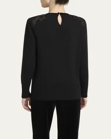 Valentino Garavani Maglia Bow Wool Sweater | Thumbnail 3 Valentino Garavani Maglia Bow Wool Sweater | Thumbnail 3