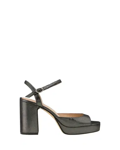 Stuart Weitzman Dayna II Leather Noir Ankle-Strap Platform Sandals | Thumbnail 1 Stuart Weitzman Dayna II Leather Noir Ankle-Strap Platform Sandals | Thumbnail 1