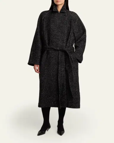 The Row Macaria Belted Wool Oversized Coat | Thumbnail 2 The Row Macaria Belted Wool Oversized Coat | Thumbnail 2