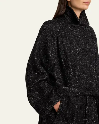 The Row Macaria Belted Wool Oversized Coat | Thumbnail 5 The Row Macaria Belted Wool Oversized Coat | Thumbnail 5
