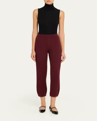 SIMKHAI Tillie Cashmere-Cotton Travel Pants | Thumbnail 2 SIMKHAI Tillie Cashmere-Cotton Travel Pants | Thumbnail 2