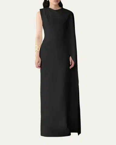Carolina Herrera Draped Cape Column Gown | Thumbnail 2 Carolina Herrera Draped Cape Column Gown | Thumbnail 2