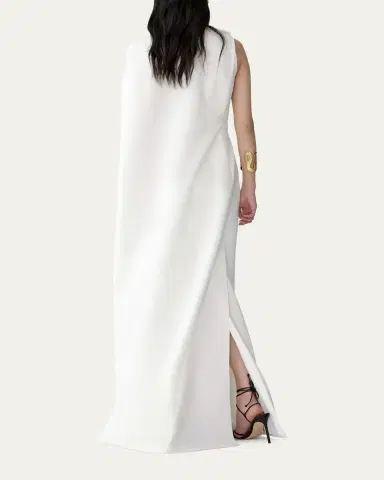 Carolina Herrera Draped Cape Column Gown | Thumbnail 5 Carolina Herrera Draped Cape Column Gown | Thumbnail 5