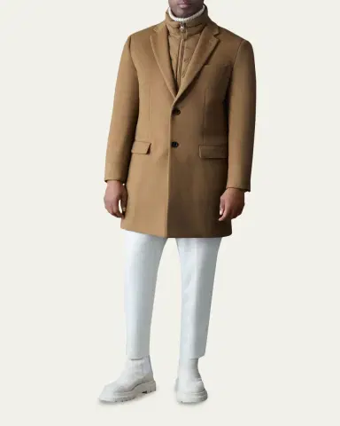 Mackage Men's Skai-SLB 3-in-1 Wool Overcoat with Removable Down Liner | Thumbnail 2 Mackage Men's Skai-SLB 3-in-1 Wool Overcoat with Removable Down Liner | Thumbnail 2