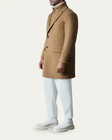 Mackage Men's Skai-SLB 3-in-1 Wool Overcoat with Removable Down Liner | Thumbnail 4 Mackage Men's Skai-SLB 3-in-1 Wool Overcoat with Removable Down Liner | Thumbnail 4