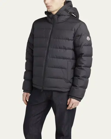 Moncler Men's Quilted Down Hooded Jacket | Thumbnail 4 Moncler Men's Quilted Down Hooded Jacket | Thumbnail 4