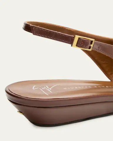 Giuseppe Zanotti Orsola Leather Wedge Pumps | Thumbnail 5 Giuseppe Zanotti Orsola Leather Wedge Pumps | Thumbnail 5
