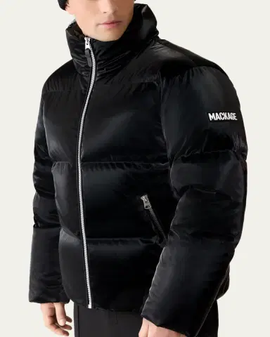 Mackage Men's Kent-Glo High-Gloss Hooded Down Jacket | Thumbnail 5 Mackage Men's Kent-Glo High-Gloss Hooded Down Jacket | Thumbnail 5