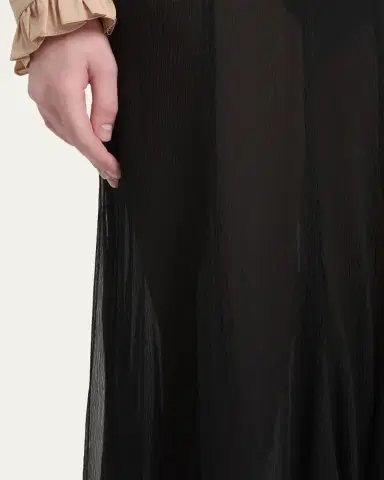 Chloé Paneled Sheer Silk Maxi Skirt | Thumbnail 9 Chloé Paneled Sheer Silk Maxi Skirt | Thumbnail 9