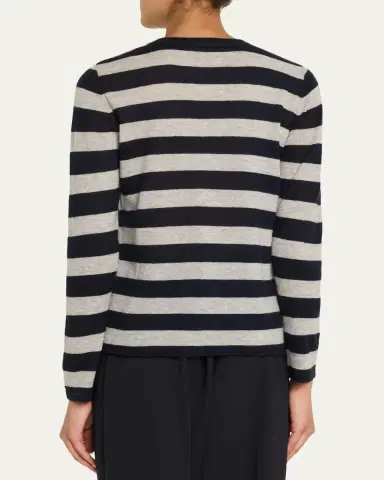 Majestic Filatures Machine Washable Cashmere Striped Pullover | Thumbnail 3 Majestic Filatures Machine Washable Cashmere Striped Pullover | Thumbnail 3