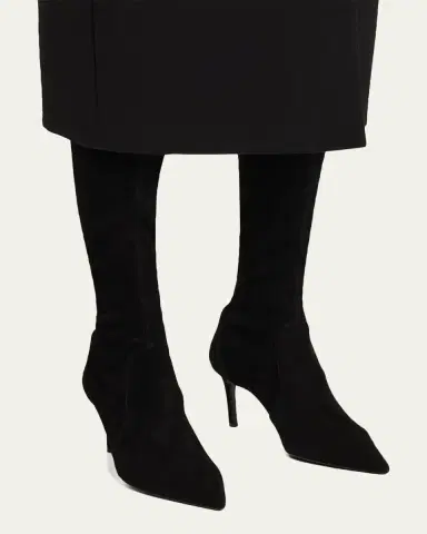 Stuart Weitzman Stuart Power Suede Stiletto Knee Boots | Thumbnail 2 Stuart Weitzman Stuart Power Suede Stiletto Knee Boots | Thumbnail 2